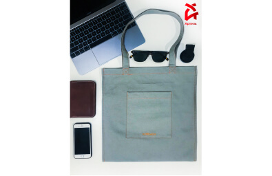 пример логотипированной сумки шоппера сумка шоппер промо